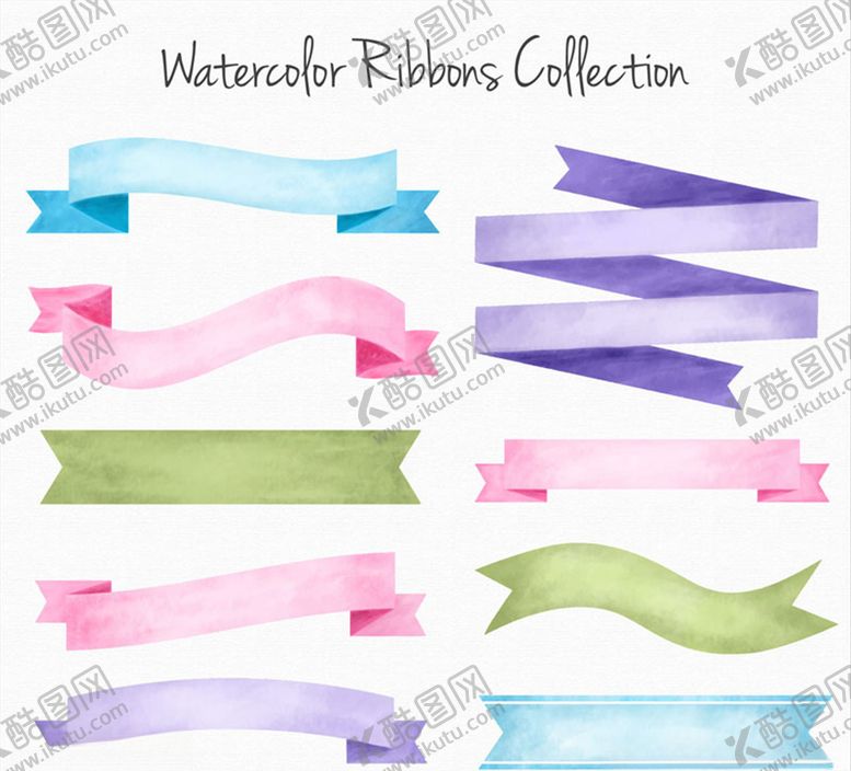 编号：39686710290701465578【酷图网】源文件下载-矢量丝带彩带