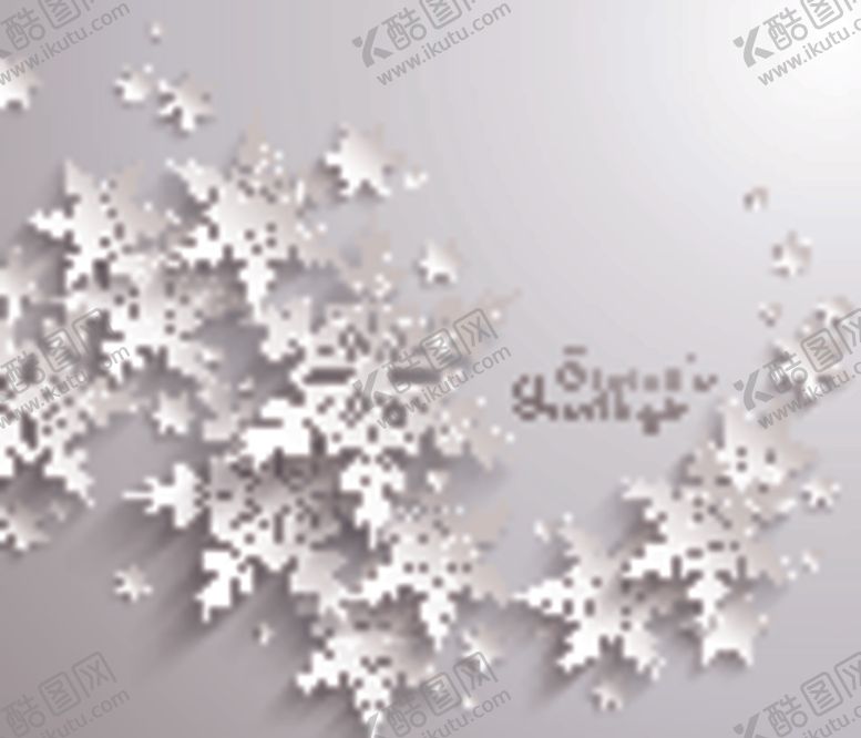 编号：49357410012244477385【酷图网】源文件下载-雪花创意背景