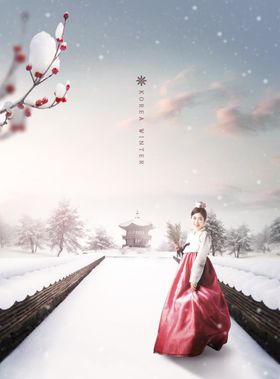 韩国人物背景素材