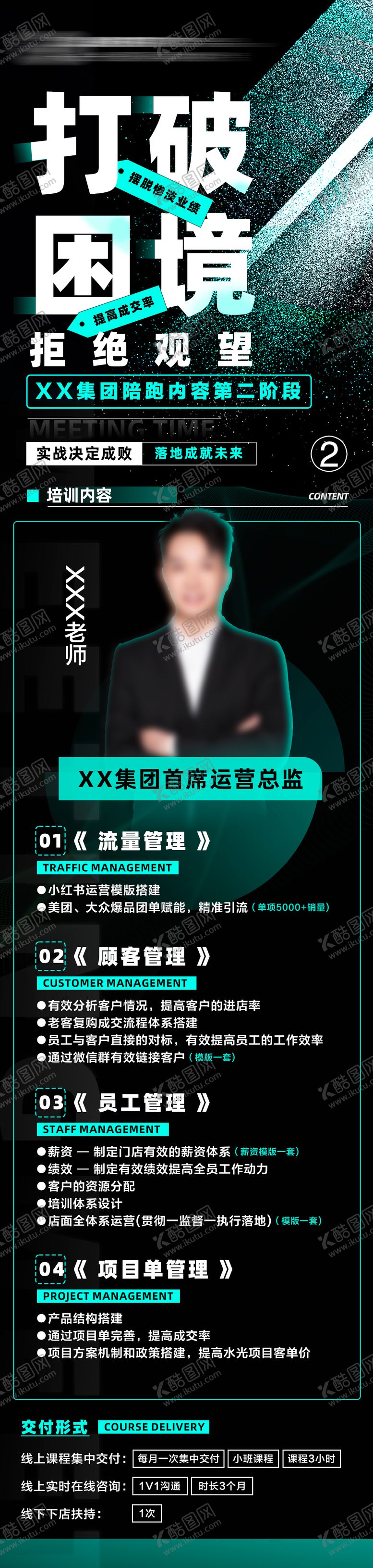 编号：78677603071639103999【酷图网】源文件下载-赋能讲师课程长图海报