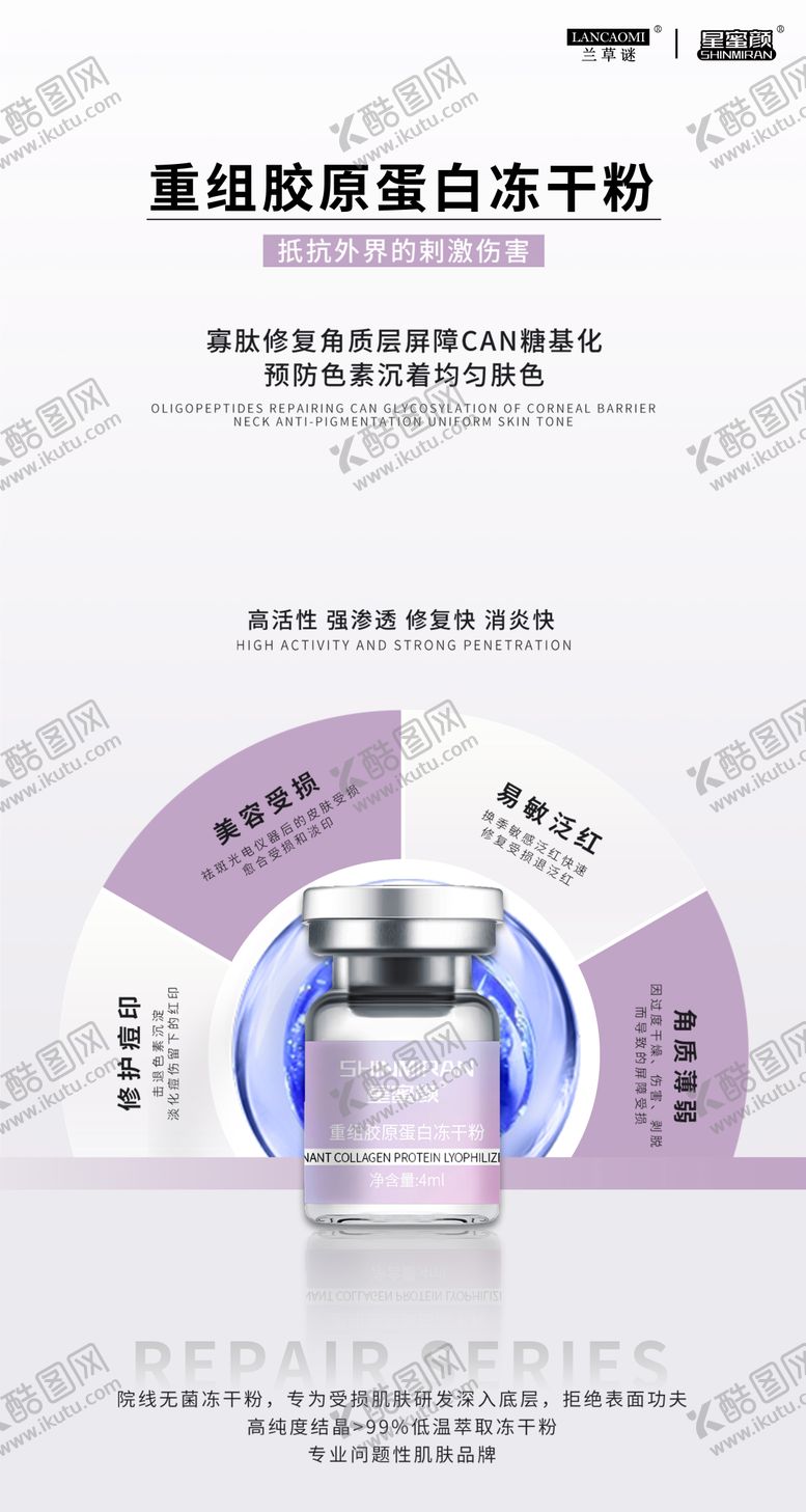 编号：51366609080324151830【酷图网】源文件下载-美业医美冻干粉产品系列海报