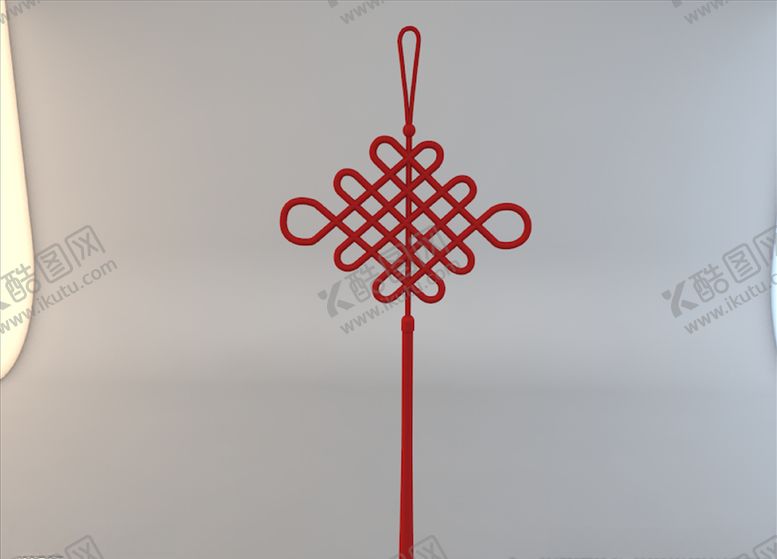 编号：52054310052354179040【酷图网】源文件下载-中国结C4D模型