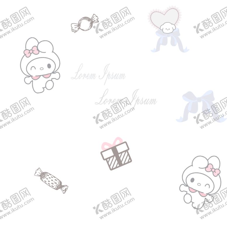 编号：70228212221354167085【酷图网】源文件下载-可爱卡通饰品与小物集合