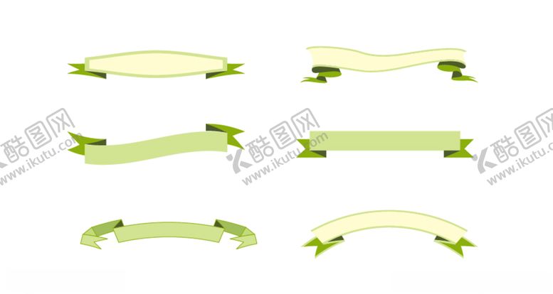 编号：28236010030430192217【酷图网】源文件下载-飘带标题栏