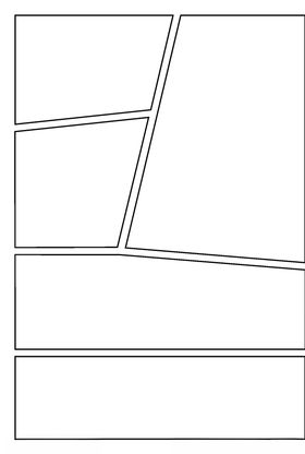 漫画对分镜框装饰