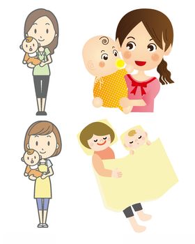 母亲与婴儿