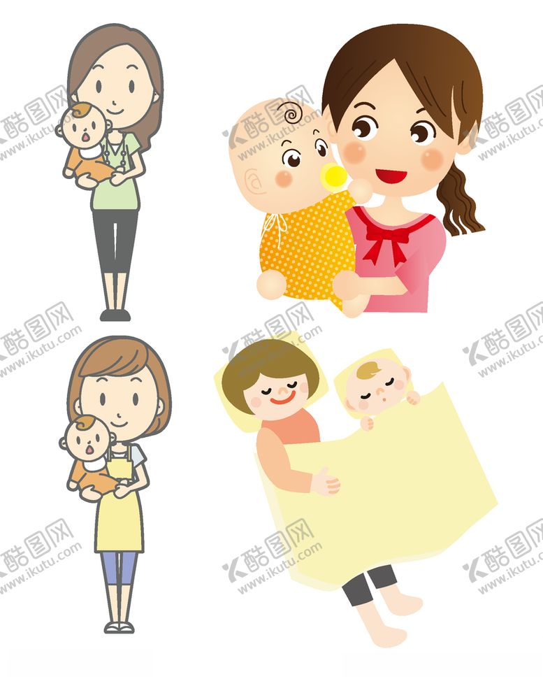 编号：37115505091121537492【酷图网】源文件下载-母亲与婴儿