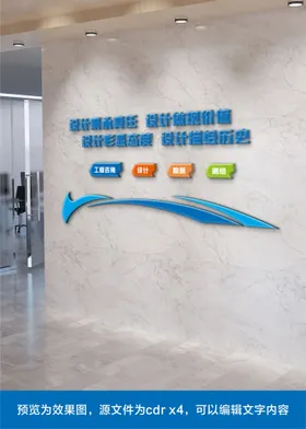 企业文化墙形象展板风采背景
