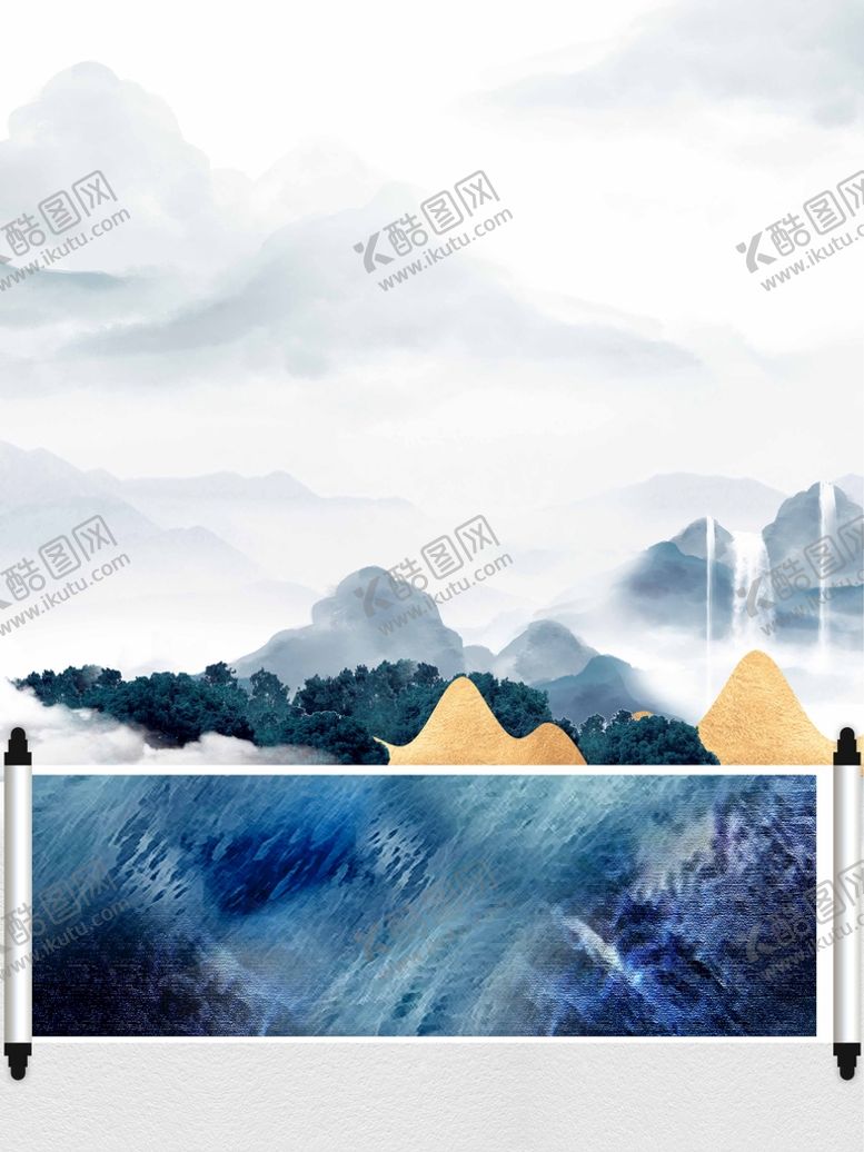 编号：97830210100436135247【酷图网】源文件下载-新中式中国风海报