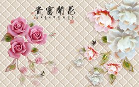 花开富贵玉雕马蹄莲大理石拱门