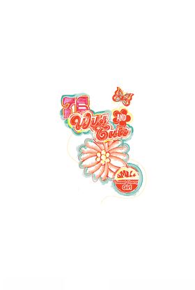 鲜花印花