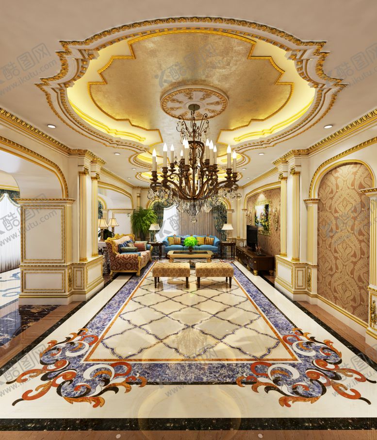 编号：11530010080448465101【酷图网】源文件下载-客厅效果图