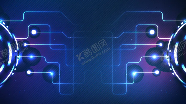编号：11079404071304524072【酷图网】源文件下载-手绘科技感线条广告背景