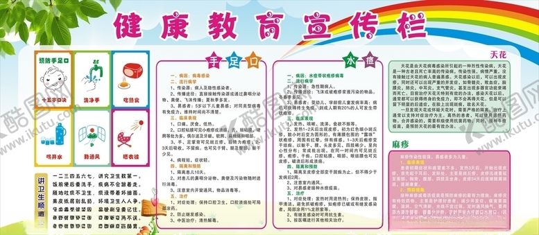 编号：85949304241655003080【酷图网】源文件下载-健康教育宣传栏