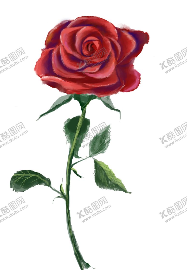 编号：67592910051133551245【酷图网】源文件下载-手绘玫瑰