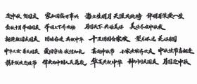 鸽子蛋书法字