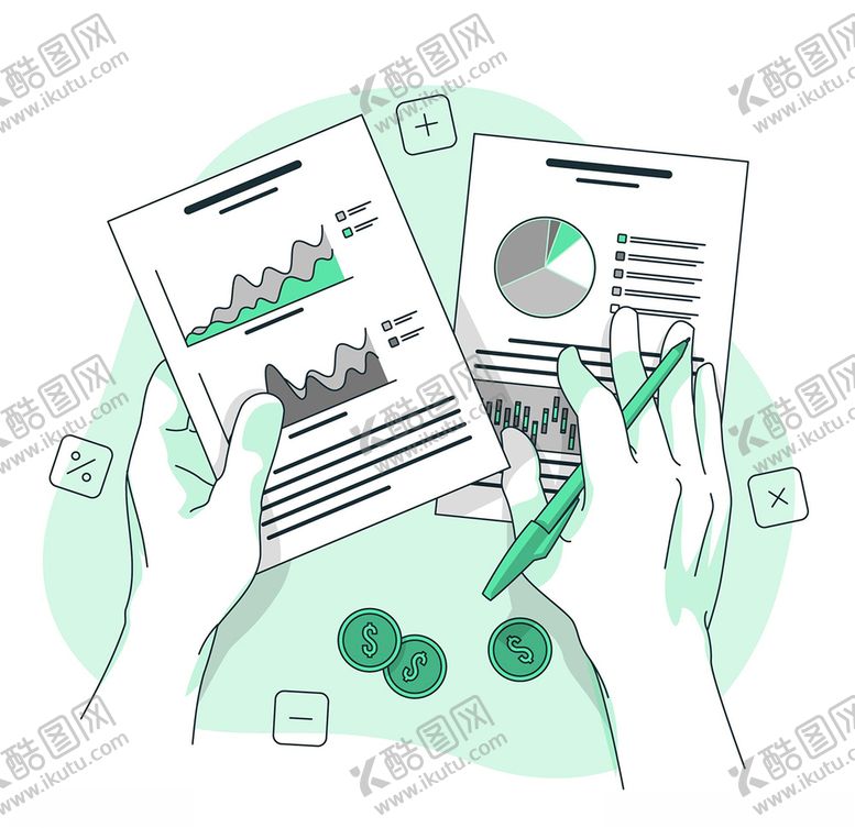 编号：11598509160144529850【酷图网】源文件下载-金融插画