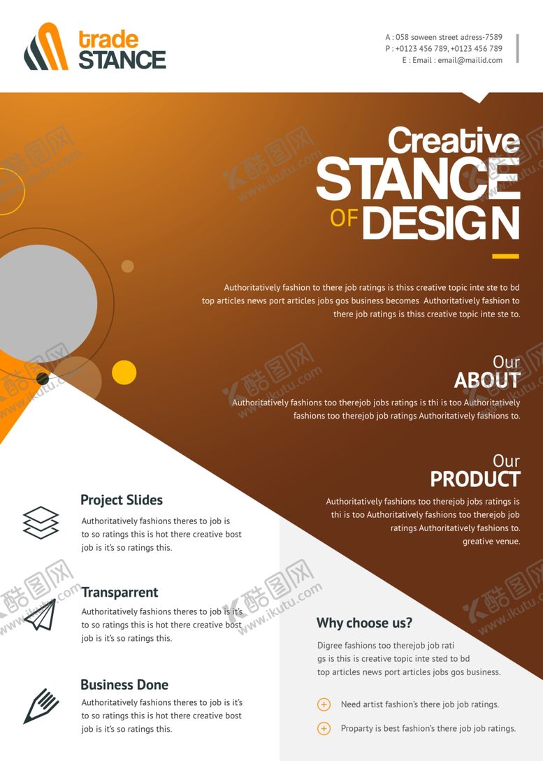编号：69725306261914445168【酷图网】源文件下载-英文宣传单页