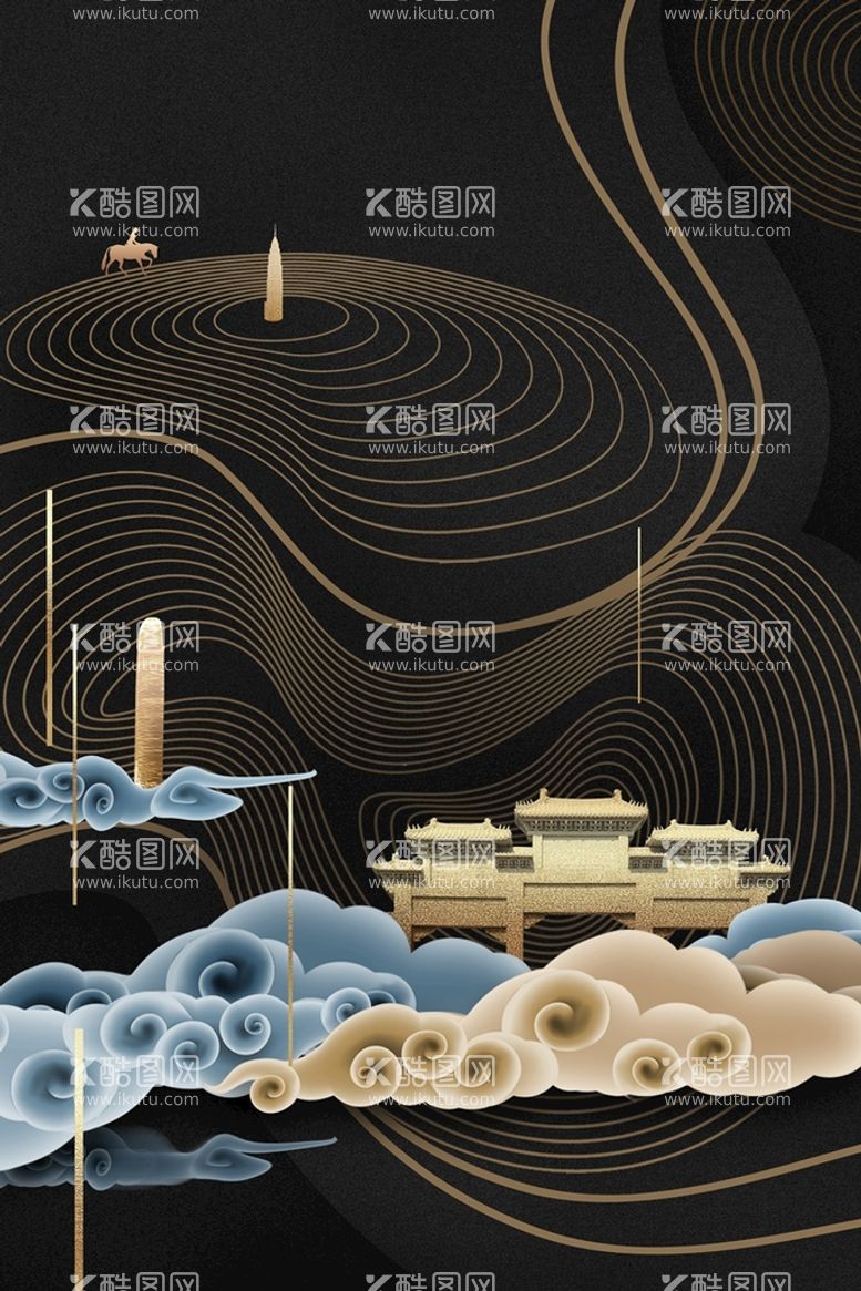 编号：71787711130853234468【酷图网】源文件下载-国潮插画海报