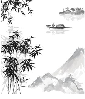 开业海报 中国风 水墨画