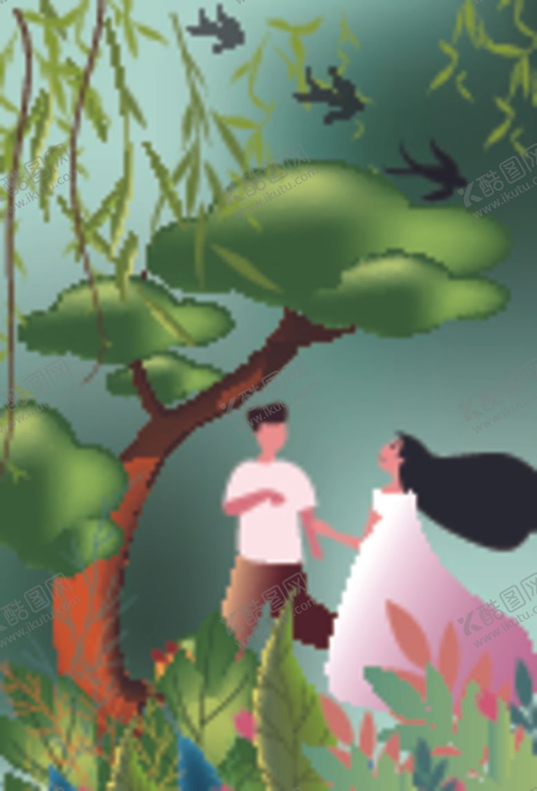 编号：54246010291124232770【酷图网】源文件下载-原创春天节气矢量扁平插画