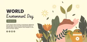 世界环境日宣传插画