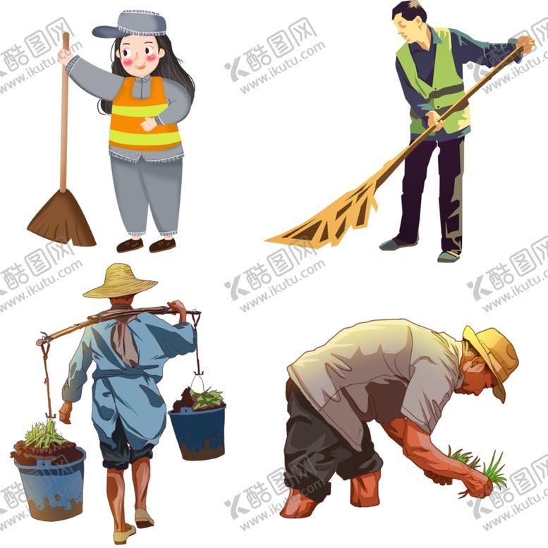 编号：33250910181723569406【酷图网】源文件下载-劳动者插图
