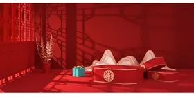 新年货节banner复古设计
