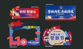 警察节美陈设计