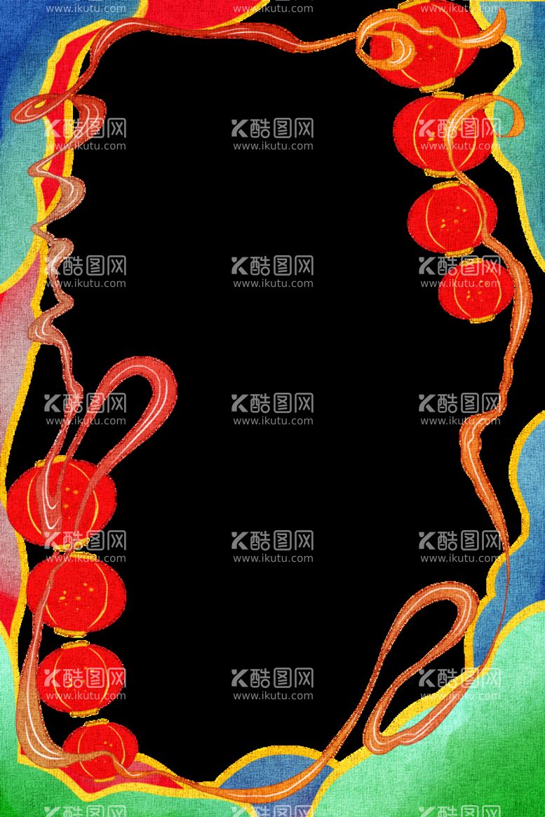 编号：58097110181440516227【酷图网】源文件下载-国潮背景框