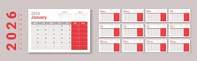 2026年台历模板