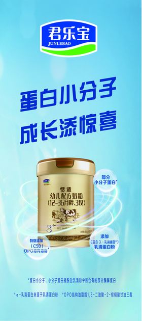 君乐宝恬适蛋白小分子成长添惊喜