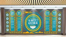 食堂餐厅文化墙设计