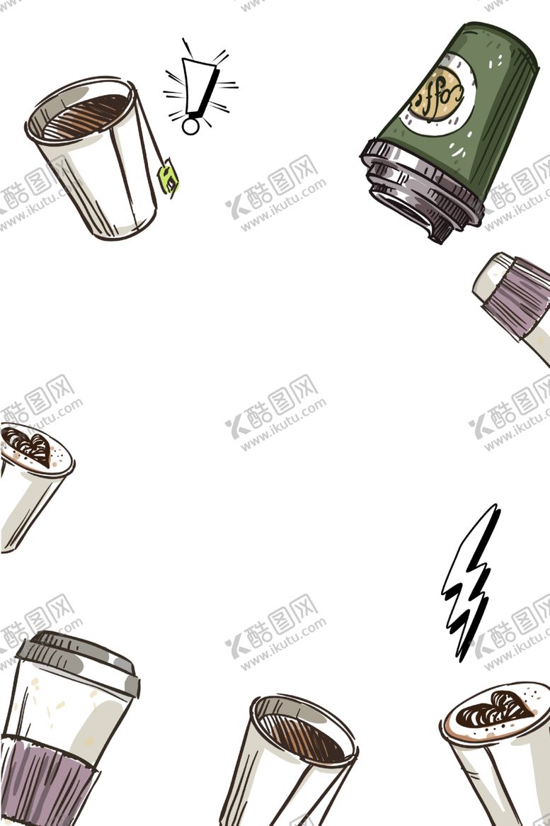 编号：89009905122001585193【酷图网】源文件下载-手绘奶茶