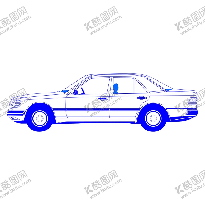 编号：67319410021511144127【酷图网】源文件下载-轿车手绘线稿勾线图
