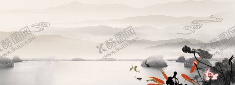 编号：12680304182109125534【酷图网】源文件下载-国画荷花