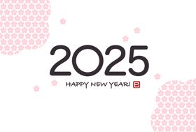 2025元旦贺卡蛇年海报