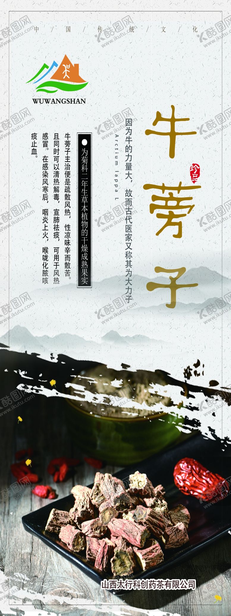 编号：18188705112105293415【酷图网】源文件下载-牛蒡子中药