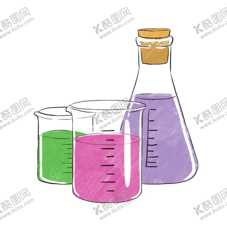 编号：79008104181006248153【酷图网】源文件下载-烧杯锥形瓶化学实验器材PNG