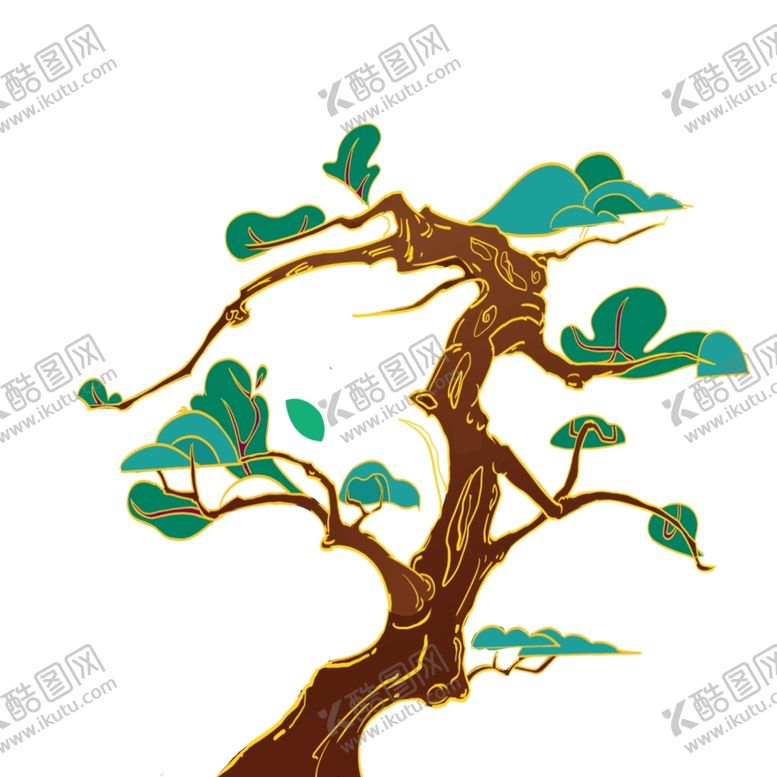 编号：69500102190507182341【酷图网】源文件下载-树叶树枝树干元素素材