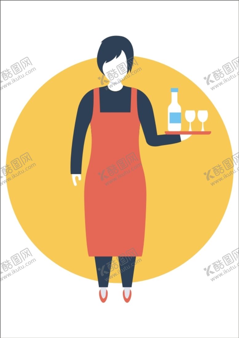 编号：23641401252250469708【酷图网】源文件下载-服务员