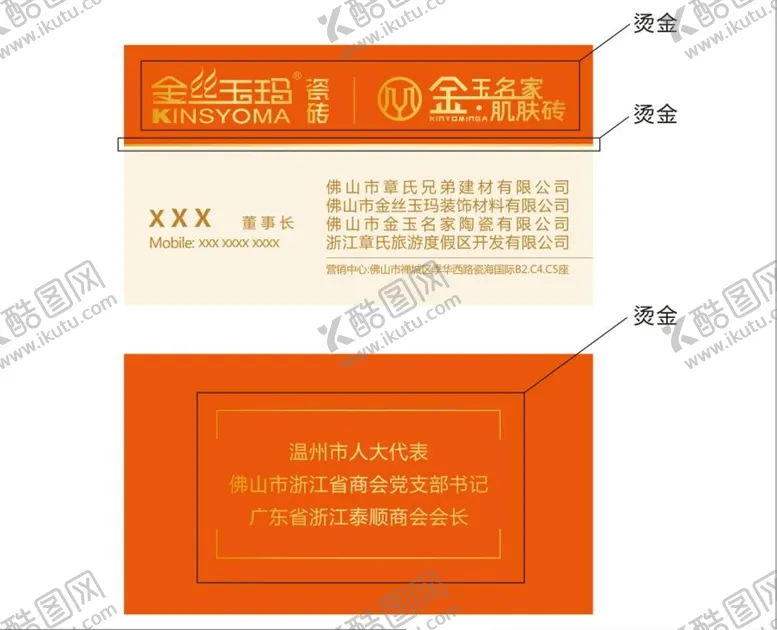 编号：92863501250909334959【酷图网】源文件下载-金丝玉玛老板名片
