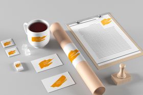logo办公用品样机