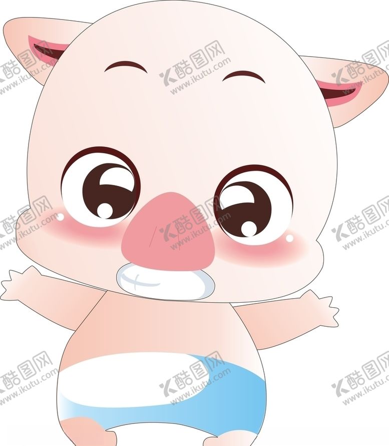 编号：53055509151647597998【酷图网】源文件下载-卡通猪