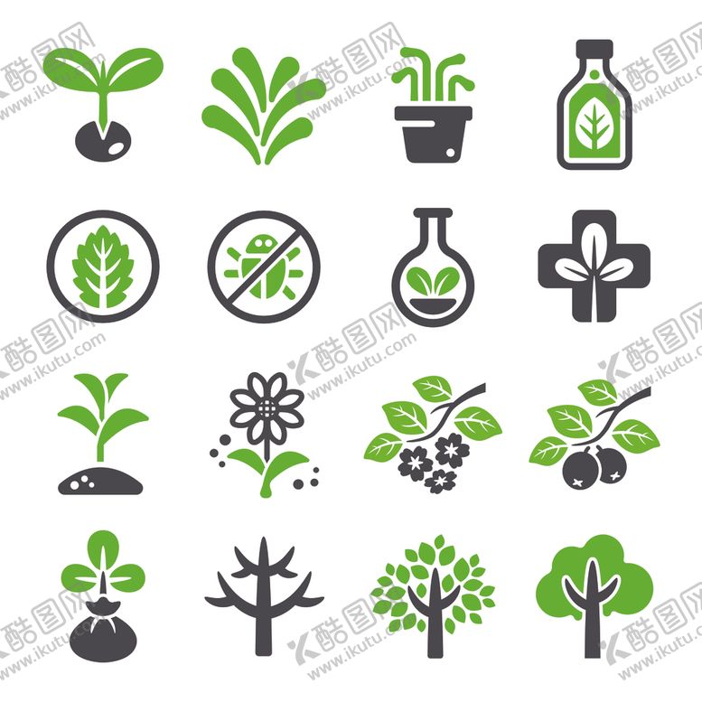 编号：94524411021549238037【酷图网】源文件下载-植物图标