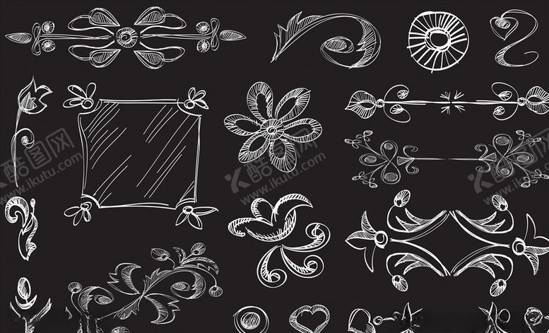 编号：89565609301908368400【酷图网】源文件下载-矢量手绘花边