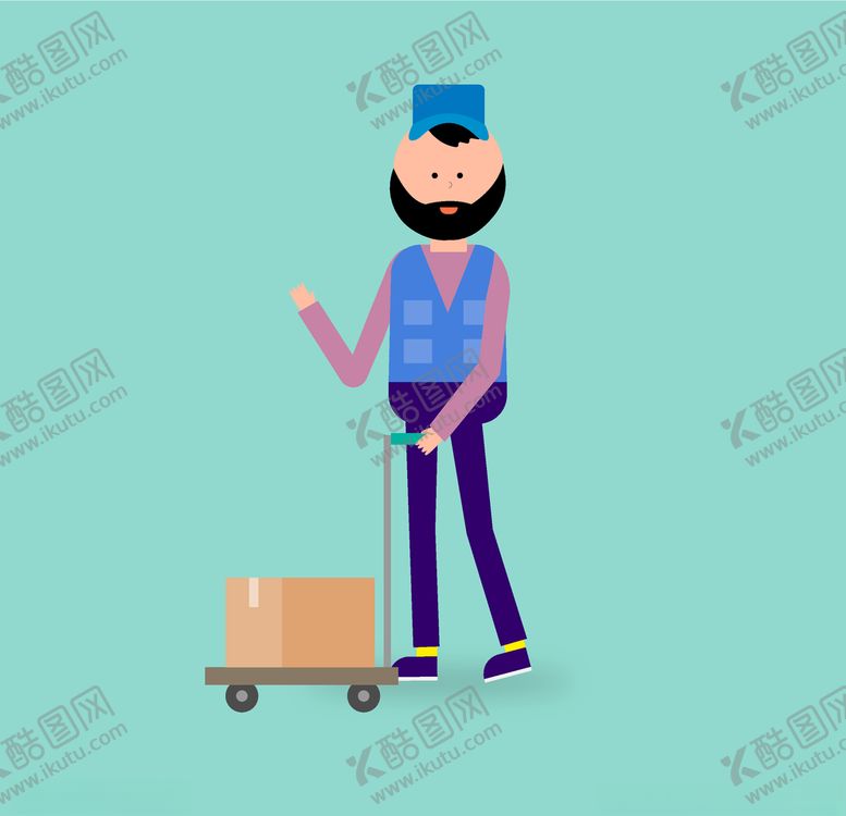 编号：52637710271943521985【酷图网】源文件下载-快递员
