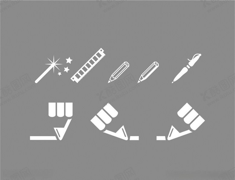 编号：29702710102306177555【酷图网】源文件下载-矢量笔图案图标
