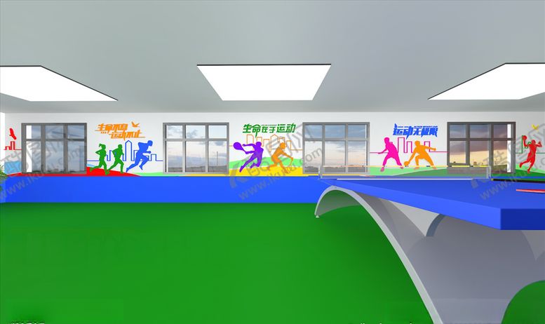 编号：83081909200755179834【酷图网】源文件下载-职工活动室文化墙室内设计