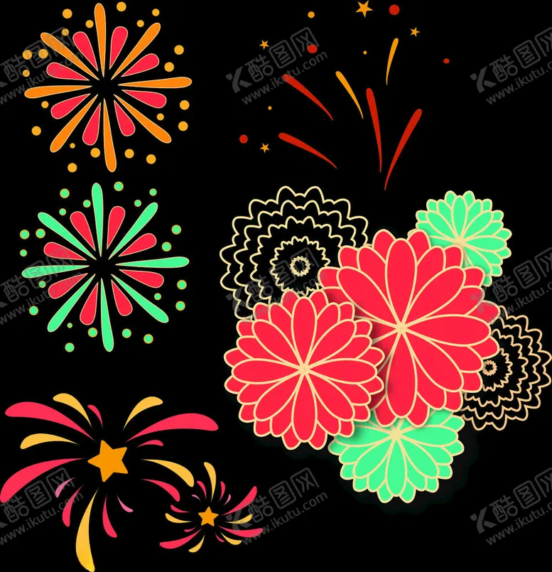 编号：59896012180009455663【酷图网】源文件下载-卡通烟花